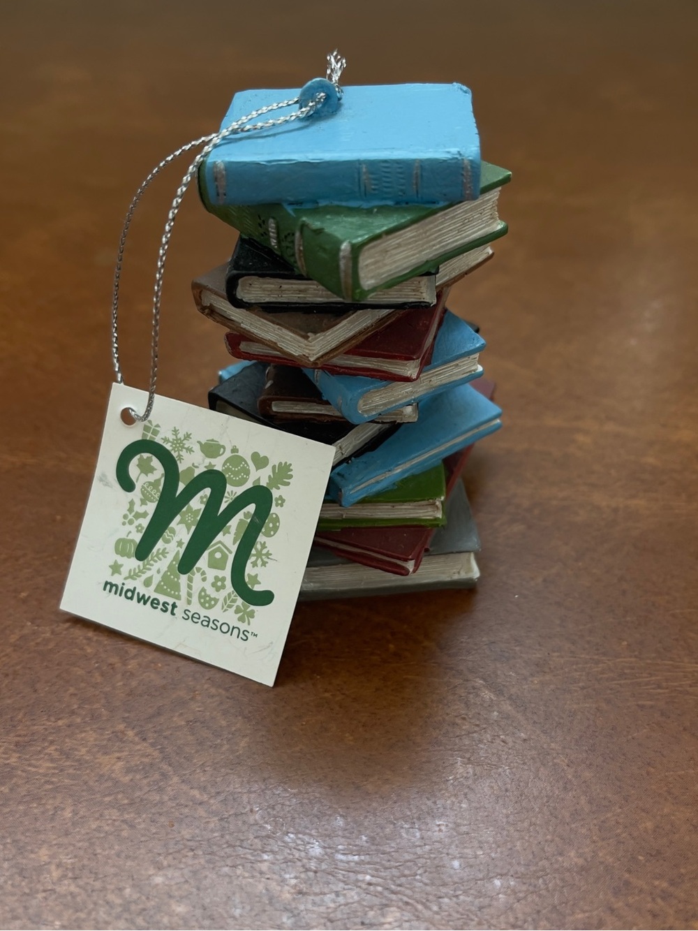 Midwest-CBK Miniature Stack of Books Christmas Ornament